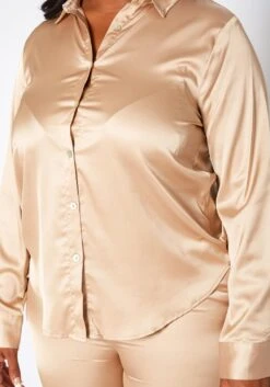 Plus Size Satin Two Piece Set -Curve Elegance Shop 2019050 118 0