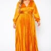 Plus Size Pleated Maxi Flare Dress -Curve Elegance Shop 2019068 001 2