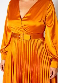 Plus Size Pleated Maxi Flare Dress -Curve Elegance Shop 2019068 001 6