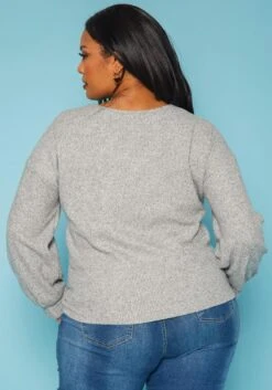 Plus Size Lace Detail Knit Sweater 10 Plus Size Lace Detail Knit Sweater -Curve Elegance Shop 2019206 107 3