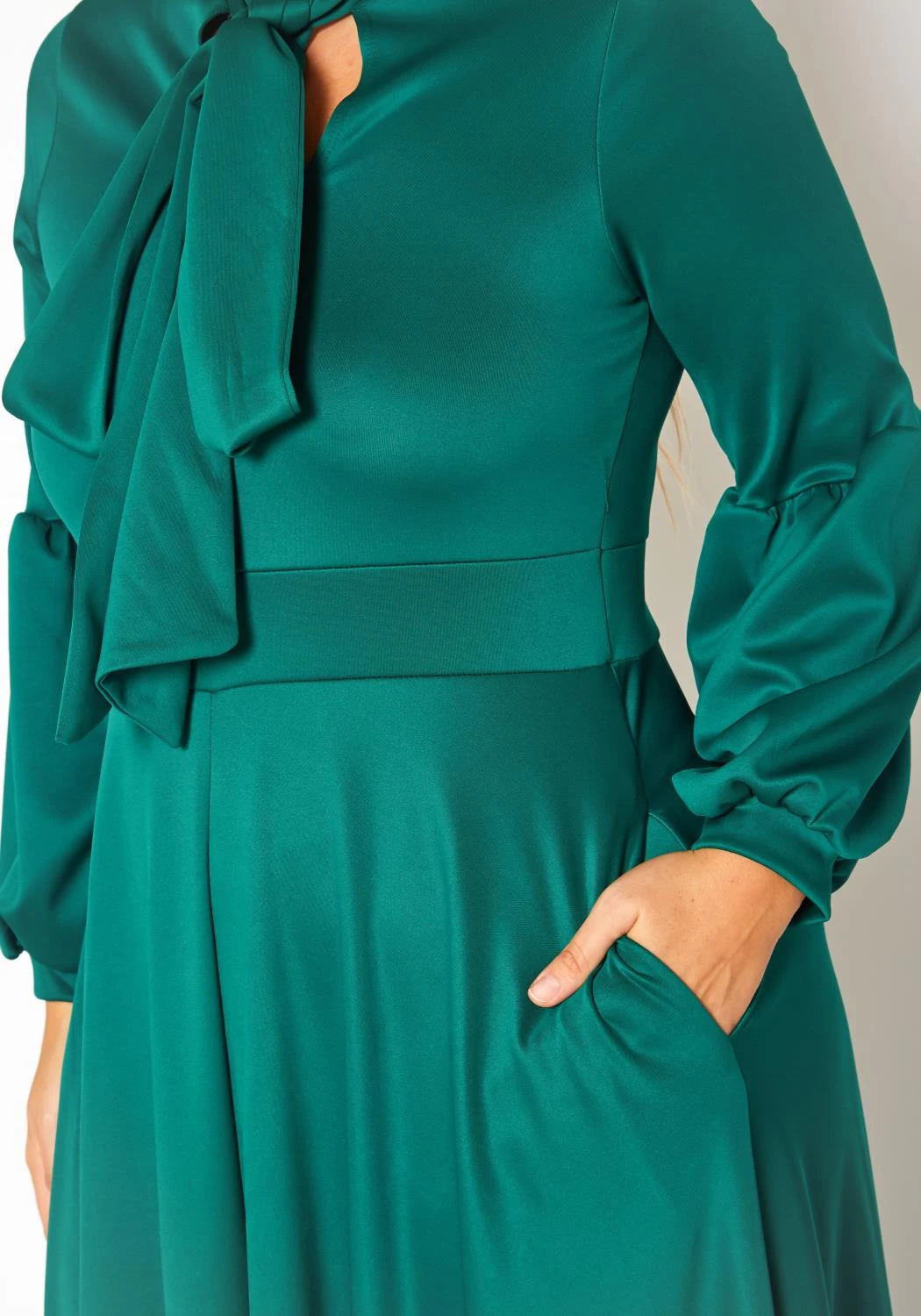 Plus Size Bow Front Fit & Flare Maxi Dress 7 Plus Size Bow Front Fit & Flare Maxi Dress - Image 5