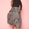 Plus Size Leopard Print Flare Maxi Skirt -Curve Elegance Shop 2019260 107 0