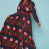 Plus Size Plaid Button Front Collar Maxi Dress -Curve Elegance Shop 2019312 128 1