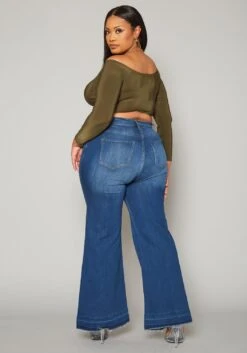 Vibrant Plus Size Deep Blue Denim Mom Jeans -Curve Elegance Shop 2019587 938 3