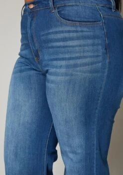 Vibrant Plus Size Deep Blue Denim Mom Jeans -Curve Elegance Shop 2019587 938 4