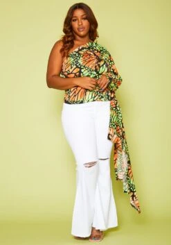 Vibrant Plus Size Distressed Bell Bottom Denim Jean 10 Vibrant Plus Size Distressed Bell Bottom Denim Jean -Curve Elegance Shop 2019596 002 1