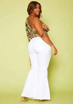 Vibrant Plus Size Distressed Bell Bottom Denim Jean 11 Vibrant Plus Size Distressed Bell Bottom Denim Jean -Curve Elegance Shop 2019596 002 2