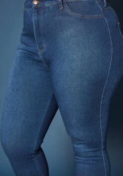Vibrant Plus Size High Waist Skinny Denim Jean -Curve Elegance Shop 2019598 939 4