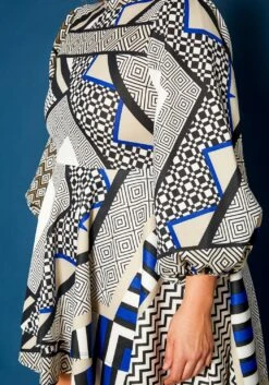 Plus Size Geo Print High To Low Flare Dress -Curve Elegance Shop 2019756 003 4