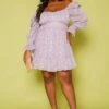 Plus Size Polka Dot Off Shoulder Mini Dress -Curve Elegance Shop 2019775 001 0