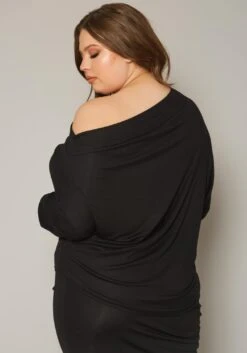 Plus Size Asymmetric Cold Shoulder Long Sleeve Top 10 Plus Size Asymmetric Cold Shoulder Long Sleeve Top -Curve Elegance Shop 2019863 001 3