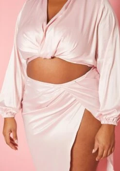 Plus Size Romantic Satin Two Piece Set -Curve Elegance Shop 2019876 001 4