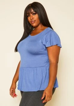 Plus Size Embroidered Peplum Top -Curve Elegance Shop 2019975 004 3