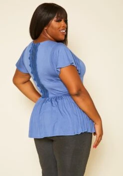 Plus Size Embroidered Peplum Top -Curve Elegance Shop 2019975 004 4