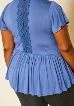 Plus Size Embroidered Peplum Top -Curve Elegance Shop 2019975 004 5