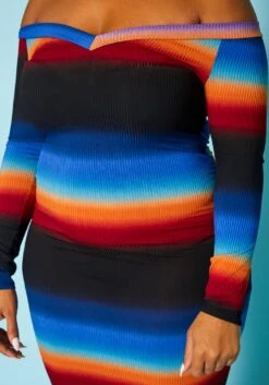 Plus Size Gradient Print Bodycon Maxi Dress -Curve Elegance Shop 2020113 002 6