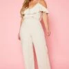 Plus Size Ruffle Hem Flare Jumpsuit -Curve Elegance Shop 2020165 001 1