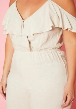 Plus Size Ruffle Hem Flare Jumpsuit -Curve Elegance Shop 2020165 001 4