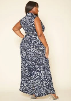 Plus Size Abstract Print Wide Flare Jumpsuit -Curve Elegance Shop 2020212 001 3
