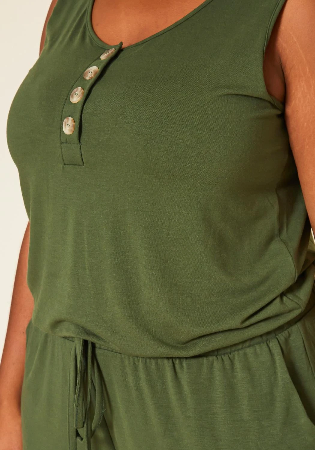 Plus Size Lounge Sleeveless Jumpsuit 7 Plus Size Lounge Sleeveless Jumpsuit - Image 5