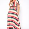 Plus Size Stripe Crop Top & Flare Maxi Skirt Set -Curve Elegance Shop 2020371 001 2
