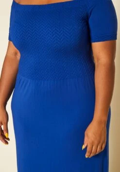 Plus Size Off Shoulder Seamless Maxi Dress -Curve Elegance Shop 2020421 004 5