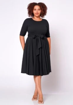 Plus Size Fit & Flare Mini Dress