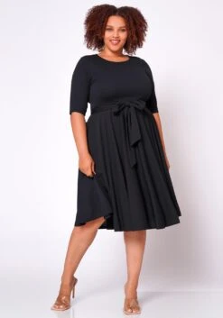 Plus Size Fit & Flare Mini Dress -Curve Elegance Shop 2020462 004 2