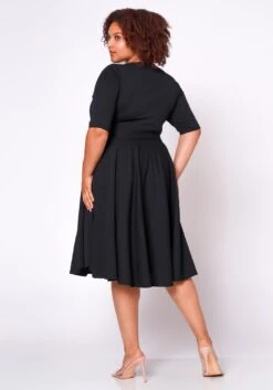 Plus Size Fit & Flare Mini Dress -Curve Elegance Shop 2020462 004 4