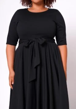 Plus Size Fit & Flare Mini Dress -Curve Elegance Shop 2020462 004 5