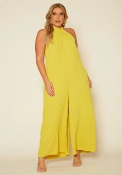Plus Size Halter Top Jumpsuit 10 Plus Size Halter Top Jumpsuit -Curve Elegance Shop 2020475 003 3
