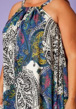 Asoph Plus Size Paisley Print Maxi Flare Dress -Curve Elegance Shop 2020478 002 1