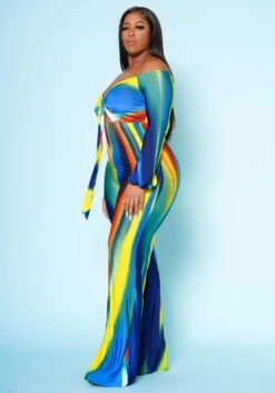Plus Size Multicolor Wide Leg Jumpsuit -Curve Elegance Shop 2020507 001 3