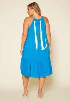 Plus Size Graphic Halter Top Tiered Dress -Curve Elegance Shop 2020519 002 4