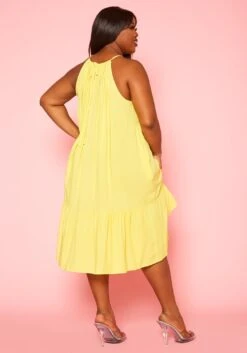Plus Size Halter Top Tiered Dress -Curve Elegance Shop 2020586 002 4