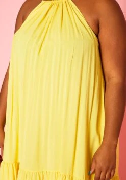 Plus Size Halter Top Tiered Dress -Curve Elegance Shop 2020586 002 5