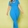 Plus Size Solid Cross Front Jumpsuit -Curve Elegance Shop 2020614 001 2