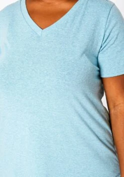 Plus Size V-Neck Basic Blouse 11 Plus Size V-Neck Basic Blouse -Curve Elegance Shop 2020630 003 4