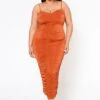 Plus Size Ruched Bodycon Cami Maxi Dress -Curve Elegance Shop 2020650 002 0