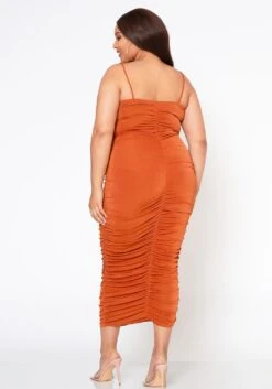 Plus Size Ruched Bodycon Cami Maxi Dress -Curve Elegance Shop 2020650 002 3