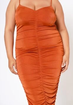 Plus Size Ruched Bodycon Cami Maxi Dress -Curve Elegance Shop 2020650 002 4
