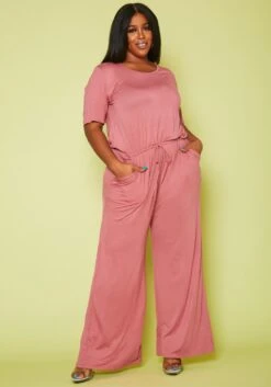 Plus Size Lounge Wide Leg Jumpsuit -Curve Elegance Shop 2020711 002 2