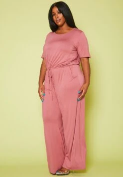 Plus Size Lounge Wide Leg Jumpsuit -Curve Elegance Shop 2020711 002 3