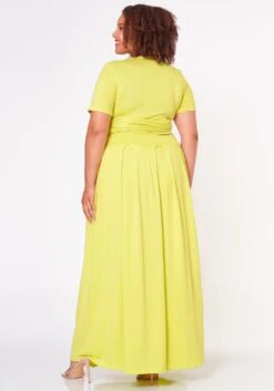 Plus Size Crop Top & Maxi Skirt Set -Curve Elegance Shop 2020732 006 5