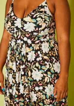 Plus Size Floral High-Low Tank Dress -Curve Elegance Shop 2020787 001 6