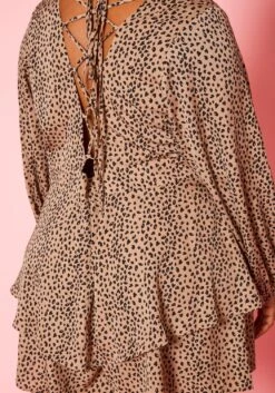 Plus Size Fit & Flare Cheetah Print Romper -Curve Elegance Shop 2020826 001 6