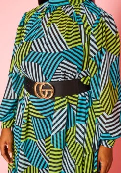 Plus Size Multi Striped Asymmetric Maxi Dress -Curve Elegance Shop 2020934 001 5