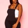 Plus Size Overall Denim Shorts -Curve Elegance Shop 2020946 001 0