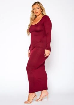 Plus Size Essential Long Sleeve Maxi Dress 11 Plus Size Essential Long Sleeve Maxi Dress -Curve Elegance Shop 2021014 002 3