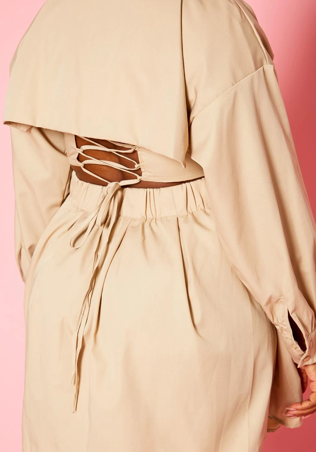 Plus Size Corset Effect Flare Mini Dress 8 Plus Size Corset Effect Flare Mini Dress - Image 6